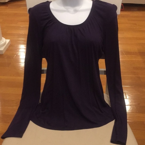 The Limited Tops - The Limited Ladies Cotton Scoop Neck Blouse Sz Med